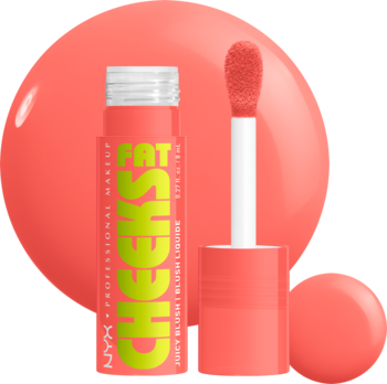 NYX PROFESSIONAL MAKEUP Fat Cheeks ,róż do policzków, w płynie, nr 01 Papaya Plump,kompozycja-2