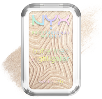 NYX PROFESSIONAL MAKEUP Buttermelt ,rozświetlacz do twarzy, nr 05 Bright & Butta,kompozycja-2