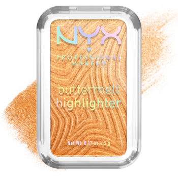 NYX PROFESSIONAL MAKEUP Buttermelt ,rozświetlacz do twarzy, nr 30 Butta Bling,kompozycja-2