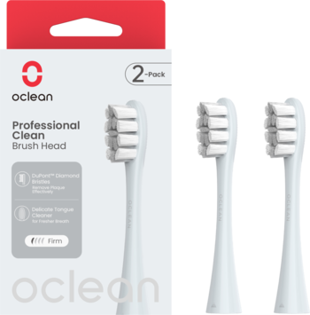 OCLEAN Professional Clean ,wymienne końcówki do szczoteczki sonicznej, Srebrne,kompozycja-2