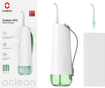 OCLEAN W10 ,irygator do zębów, Zielony,kompozycja-2
