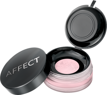 AFFECT Best Matte ,puder do twarzy, sypki, utrwalający, nr C-0006 Pink Velvet,kompozycja-2