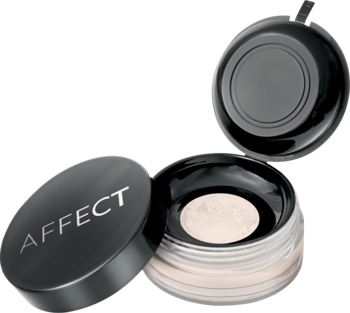 AFFECT Best Matte ,puder do twarzy, sypki, utrwalający, nr C-0007 Bake Beige,kompozycja-2