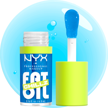 NYX PROFESSIONAL MAKEUP Fat Oil Chillz,błyszczyk do ust, Polar Peppermint,przód