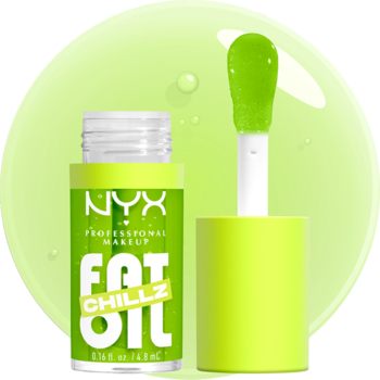 NYX PROFESSIONAL MAKEUP Fat Oil Chillz,błyszczyk do ust, Kiwi Freezie,przód