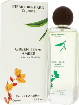 PIERRE BERNARD ORGANICS Green Tea & Amber ,ekstrakt perfum unisex,,kompozycja-2