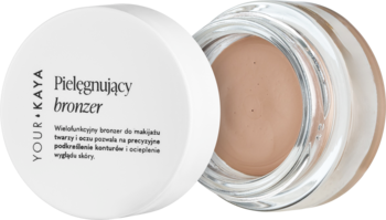 YOUR KAYA ,bronzer do twarzy, pielęgnujący, Cool Almond,kompozycja-2