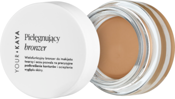 YOUR KAYA ,bronzer do twarzy, pielęgnujący, Warm Almond,kompozycja-2