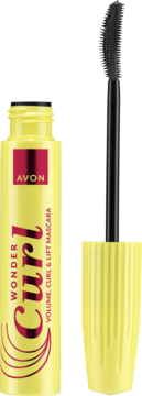 AVON WonderCurl ,tusz do rzęs, podkręcająco-unoszący, Blackest Black,kompozycja-2