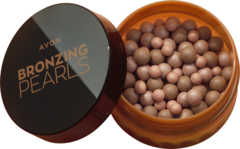AVON Bronzing Pearls ,bronzer do twarzy, perełki, Medium,kompozycja-2