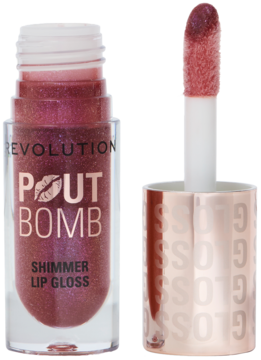 REVOLUTION Pout Bomb Shimmer,błyszczyk do ust, Berry Lustre,kompozycja-2