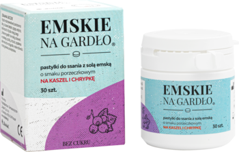 EMSKIE Na Gardło ,pastylki do ssania o smaku Porzeczkowym, suplement diety,kompozycja-2