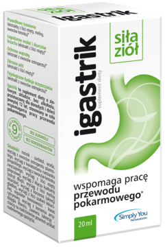 IGASTRIK ,krople wspomagające pracę przewodu pokarmowego, suplement diety,kompozycja-2