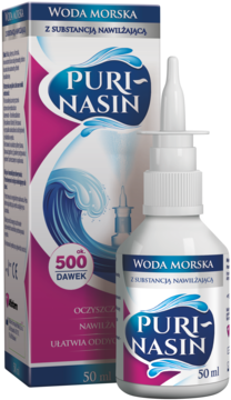 PURI-NASIN ,spray do nosa, woda morska z substancją nawilżającą, ok. 500 dawek,kompozycja-2