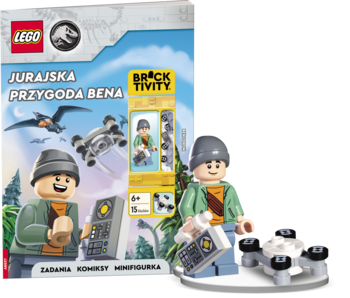 AMEET LEGO Jurassic World,zadania, komiksy, minifigurka, Jurajska przygoda Bena,kompozycja-2