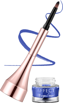 AFFECT Simple Lines ,eyeliner w żelu, Royal Blue,kompozycja-2