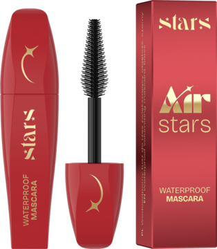 STARS Air Stars ,tusz do rzęs, wodoodporny, mini, nr 01 Black,kompozycja-2