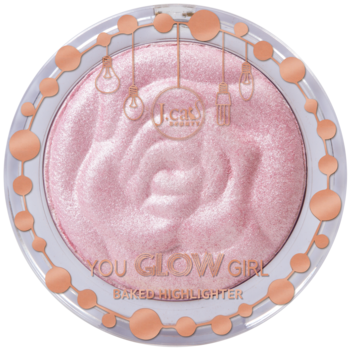 J.CAT BEAUTY You Glow Girl ,rozświetlacz do twarzy i ciała, nr 106 Bella Rose,kompozycja-2