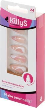 KILLYS Salon Results ,sztuczne paznokcie, Pink Waves,kompozycja-2