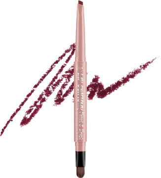J.CAT BEAUTY Lip Contour ,konturówka do ust, z pędzelkiem, automatyczna, nr 206 Scarlet Berry Red,kompozycja-2