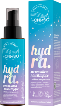 HAIR IN BALANCE BY ONLYBIO Hydra ,serum do włosów, ultranawilżające, z efektem nabłyszczenia,kompozycja-2