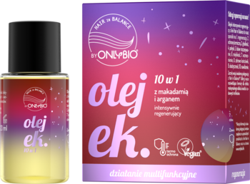 HAIR IN BALANCE BY ONLYBIO ,olejek do włosów, regenerujący, 10w1,kompozycja-2