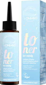 HAIR IN BALANCE BY ONLYBIO ,toner do włosów, Ice Candy,kompozycja-2