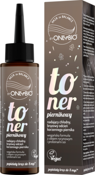 HAIR IN BALANCE BY ONLYBIO ,toner do włosów, Piernikowy,kompozycja-2