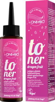 HAIR IN BALANCE BY ONLYBIO ,toner do włosów, Dragonfruit,kompozycja-2