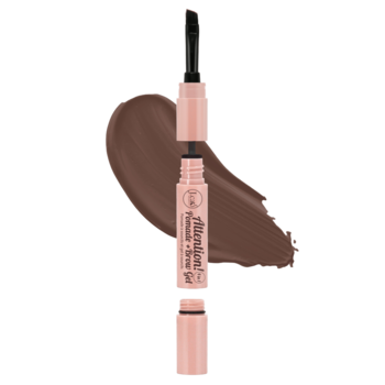 J.CAT BEAUTY Attention! ,pomada do stylizacji brwi, 4w1, Dark Brown,kompozycja-2