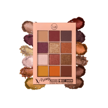 J.CAT BEAUTY X-Treme ,paleta cieni do powiek,  nr 102 Walk of Stardom,kompozycja-2