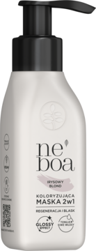NEBOA ,maska do włosów, koloryzująca, 2w1, Irysowy Blond,kompozycja-2