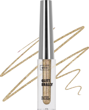 WIBO Glitterally ,eyeliner, brokatowy, złoty, nr 3;,kompozycja-2