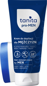 TANITA pro-MEN ,krem do depilacji ciała dla mężczyzn,kompozycja-2
