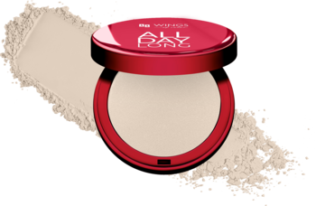 AA WINGS OF COLOR All Day Long ,puder do twarzy, prasowany, nr 01 Light-Natural,kompozycja-2