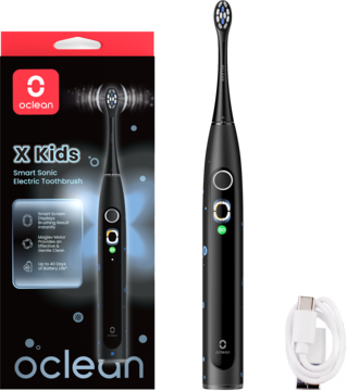 OCLEAN X Kids ,szczoteczka soniczna, Czarna,kompozycja-2
