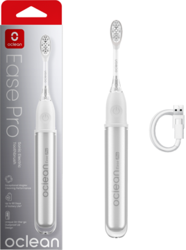 OCLEAN Ease Pro ,szczoteczka soniczna, Srebrna,kompozycja-2