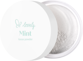LOVELY Mint ,puder do twarzy z efektem chłodzenia, sypki,kompozycja-2