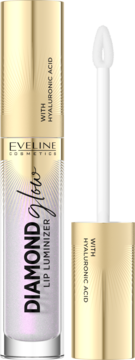 EVELINE COSMETICS Diamond Glow ,błyszczyk do ust, z kwasem hialuronowym, nr 16 Holo Glow,kompozycja-2