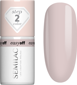 SEMILAC Easy Off ,lakier do paznokci, LED, nr L12 Almond Milk,kompozycja-2