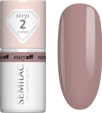 SEMILAC Easy Off ,lakier do paznokci, LED, nr L13 Mocha Cream,kompozycja-2