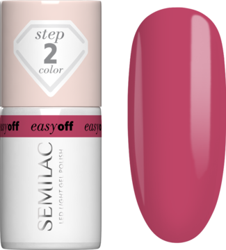SEMILAC Easy Off ,lakier do paznokci, LED, nr L17 Pink Coral,kompozycja-2