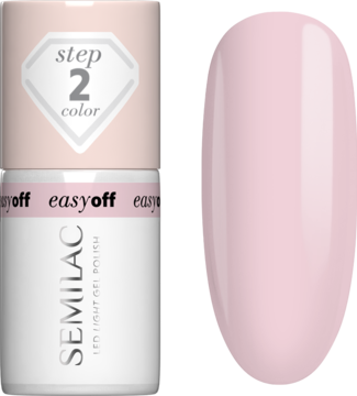 SEMILAC Easy Off ,lakier do paznokci, LED, nr L11 Pink Marshmallow,kompozycja-2