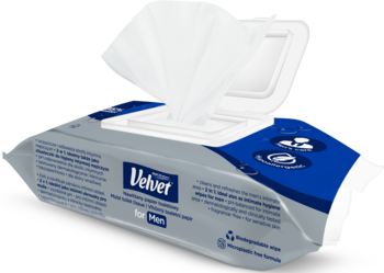 VELVET For Men ,papier toaletowy, nawilżany, 2w1,kompozycja-2