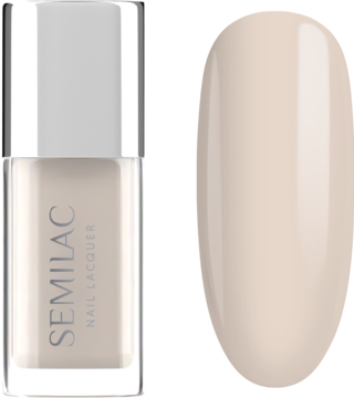SEMILAC ,lakier do paznokci, nr 104 Cream Supreme,kompozycja-2