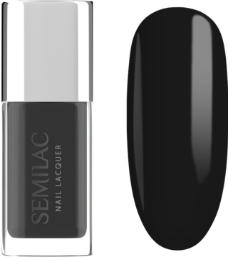 SEMILAC ,lakier do paznokci, nr 109 Classic Black,kompozycja-2
