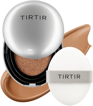 TIRTIR Mask Fit Aura Cushion,podkład do twarzy, rozświetlający, nr 43N Deep Cocoa,kompozycja-2