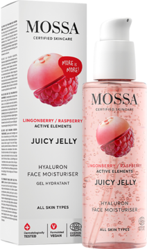 MOSSA BY MADARA Juicy Jelly ,żel do twarzy, nawilżający, Malina, Borówka Brusznica,kompozycja-2