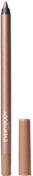 Błyszcząca brązowa kredka do oczu Satin Kajal Cinnamon Brown z widocznym szpicem i zdjętą zatyczką.