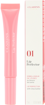 CLARINS Lip Perfector ,błyszczyk do ust, nr 01 Rose Shimmer,kompozycja-2